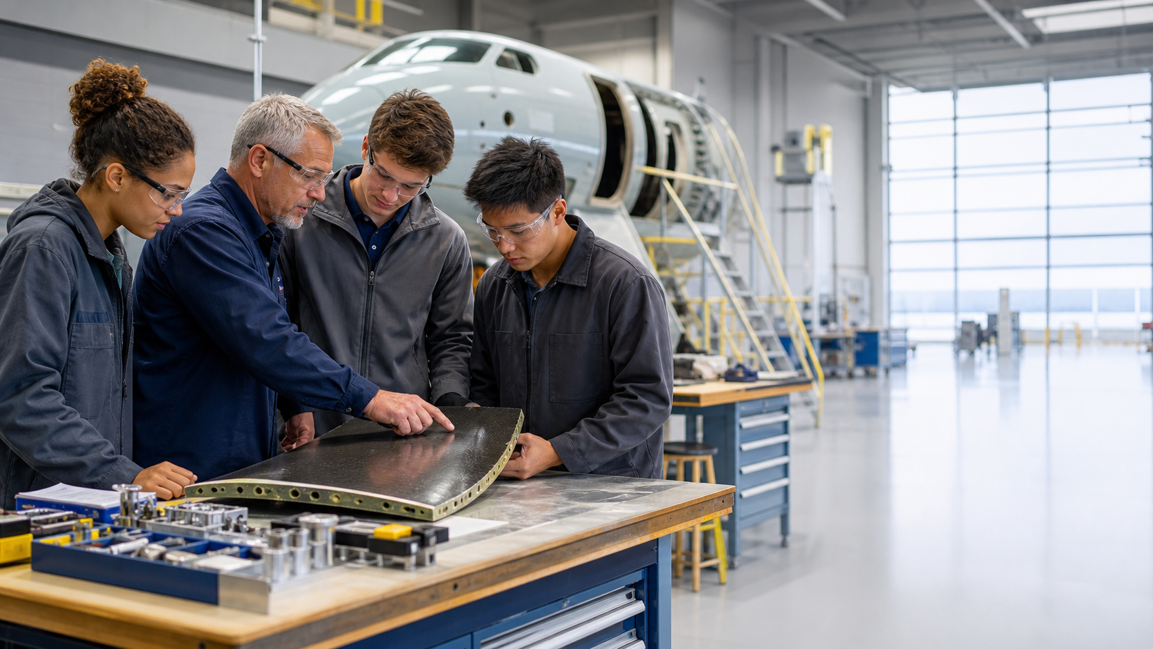 GTCC aviation tour gives Triad students a closer look at aerospace careers