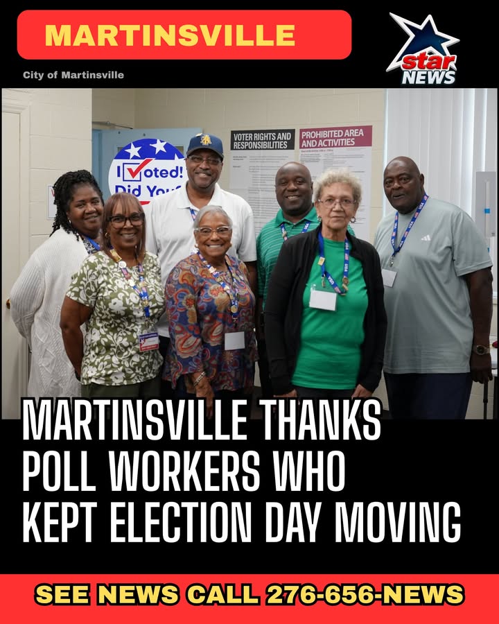 Democracy Doesn't Run Itself: Martinsville Thanks Poll Workers Who Kept Election Day Mo...