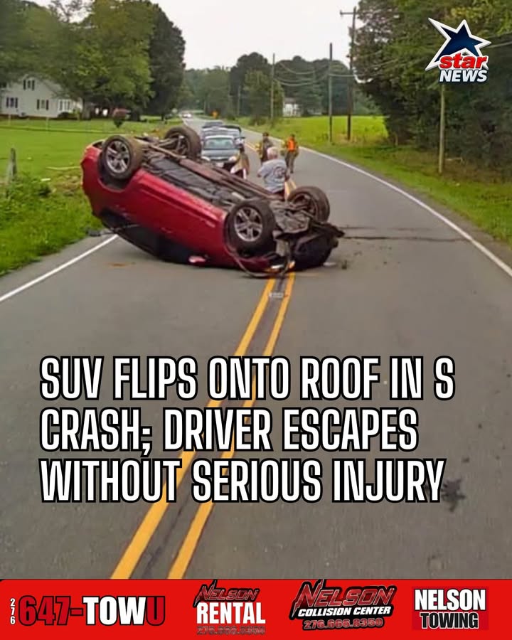 SUV Flips Onto Roof in Stokes County Crash; Driver Escapes Without Serious Injury
