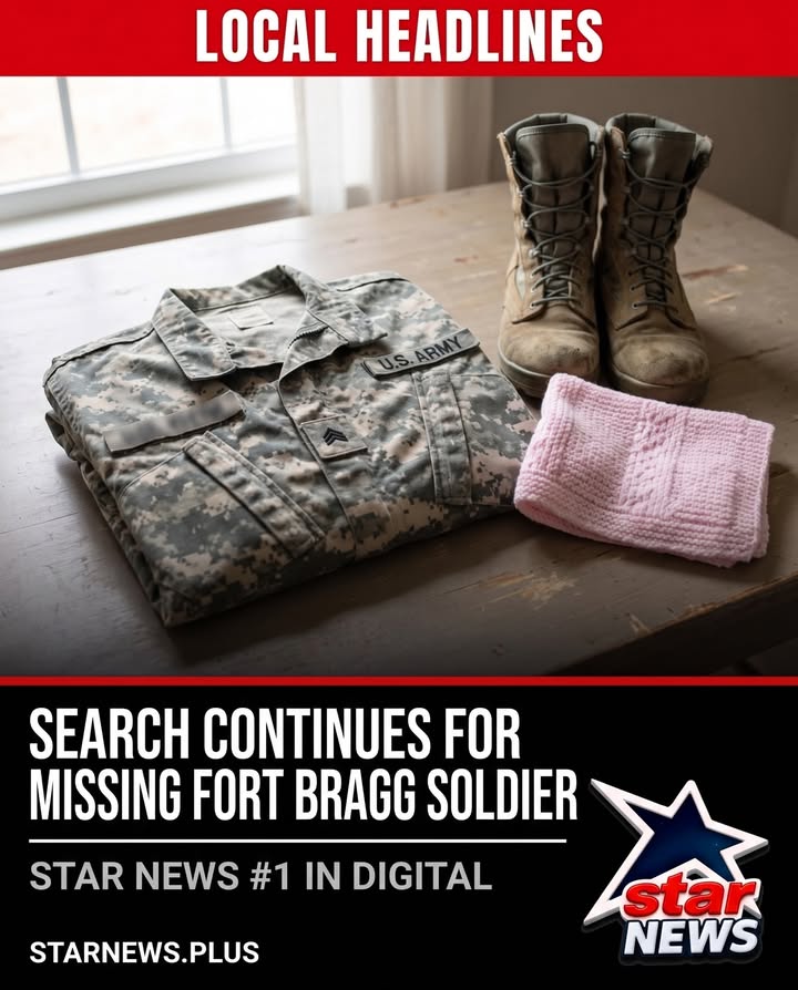 The search continues for a missing Fort Bragg soldier as his wife gives birth to the co...