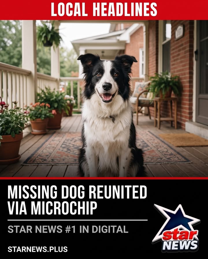 A dog that went missing in Oklahoma was reunited with his family after turning up at a ...